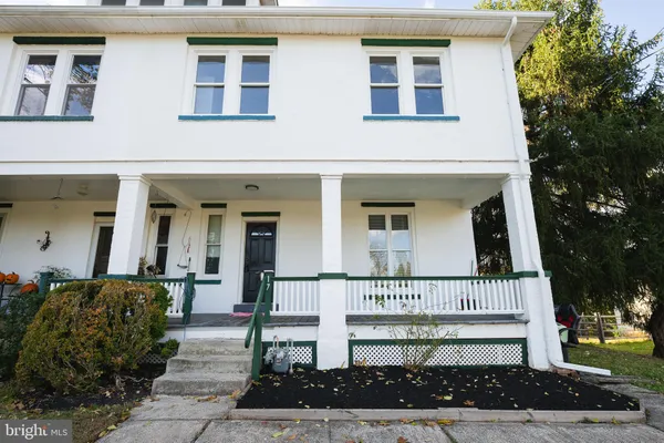 a front view of a house