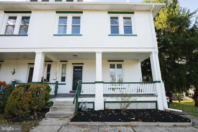 a front view of a house