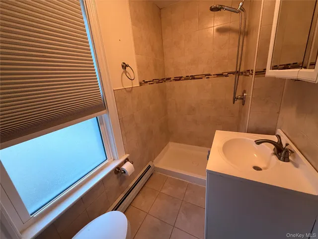 a bathroom with a tub