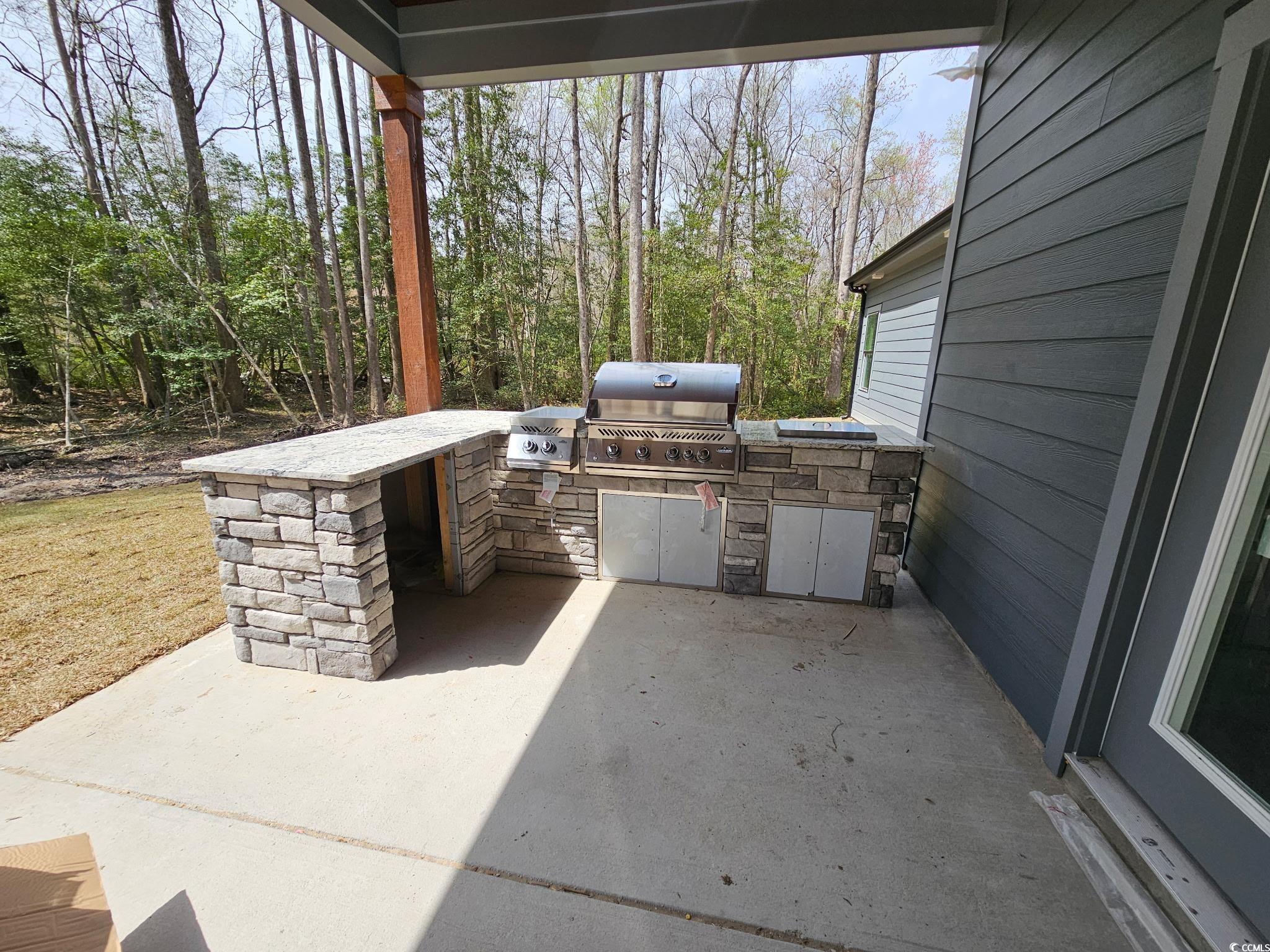 8012 Old Reaves Ferry Road Conway, SC 29526 - Photo 4 of 23 View of patio featuring a grill and area for grill