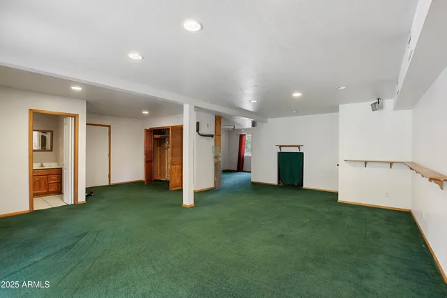 a view of a livingroom with a fireplace