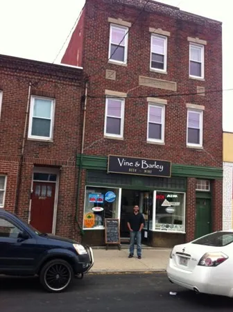 a car parked in front of a building