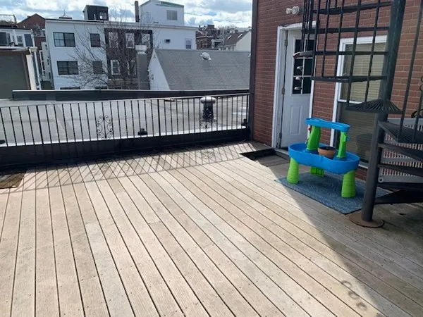 a view of a roof deck
