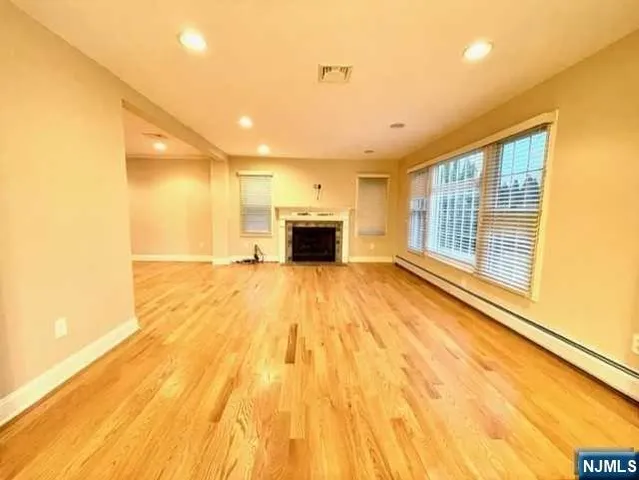 a view of a livingroom with a fireplace