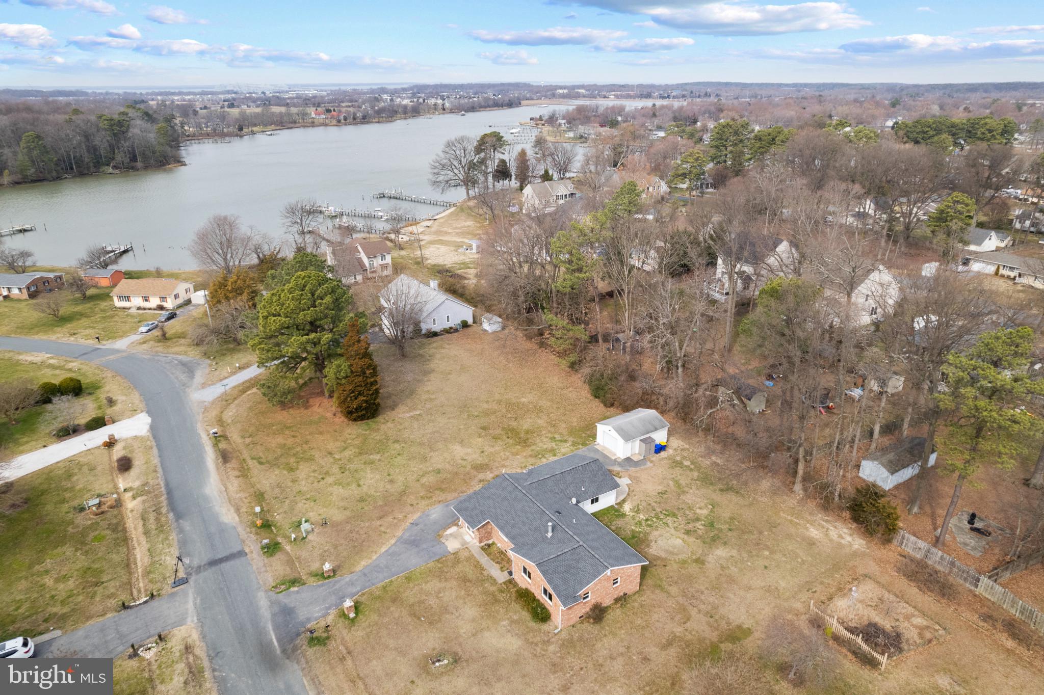 104 Barren Ridge Road Chester, MD 21619 - Photo 36 of 41 Aerial view of how close to the water