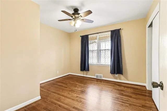 a view of a livingroom with a window