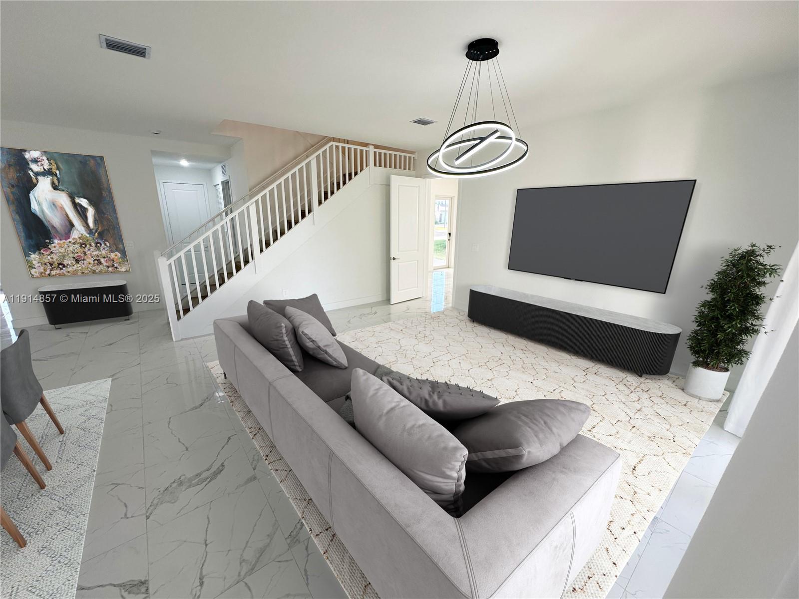 12273 Southwest 44th Street Davie, FL 33330 - Photo 8 of 31 a living room with furniture and a rug