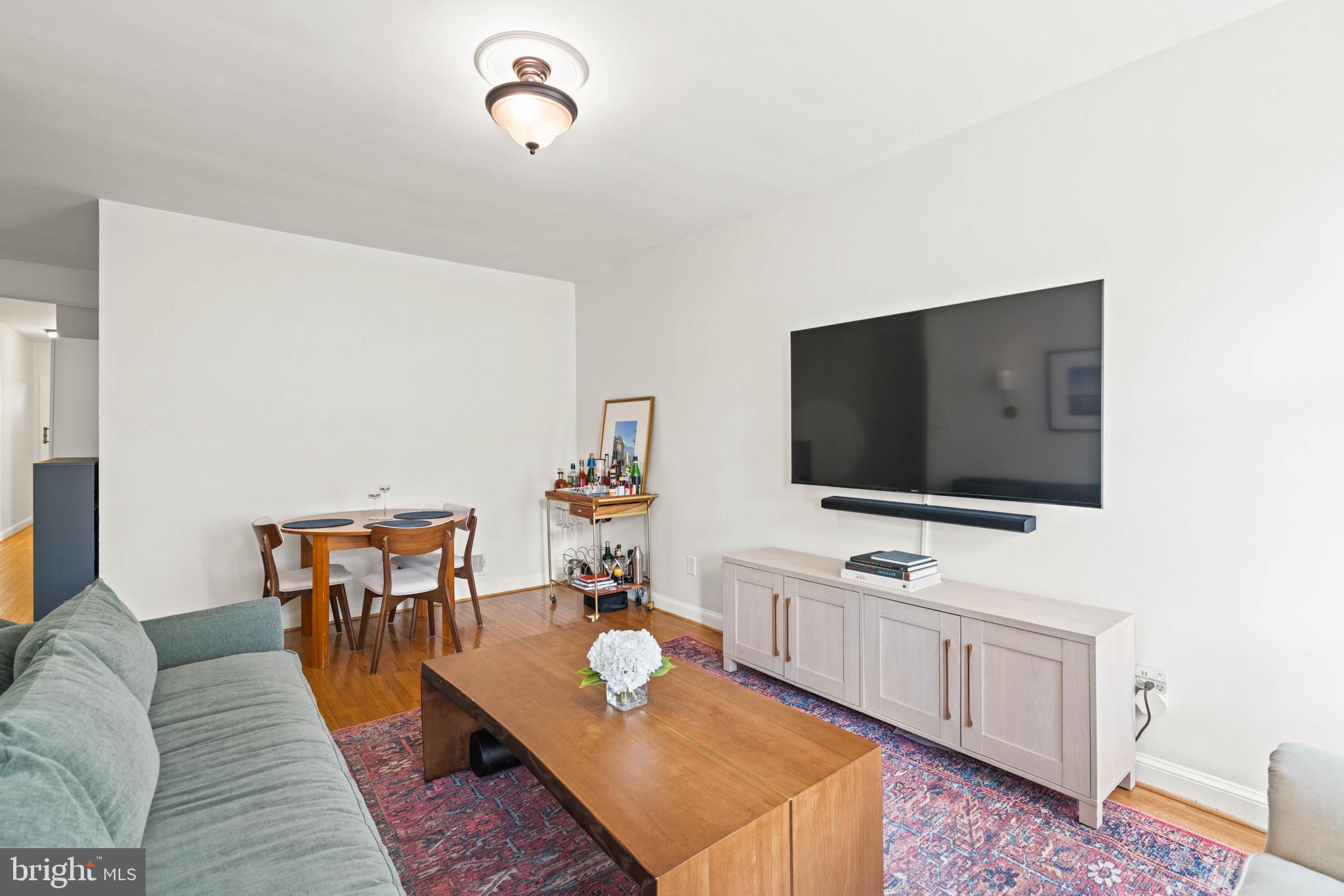 1656 Avon Place Northwest Washington, DC 20007 - Photo 13 of 20 a living room with furniture and a flat screen tv