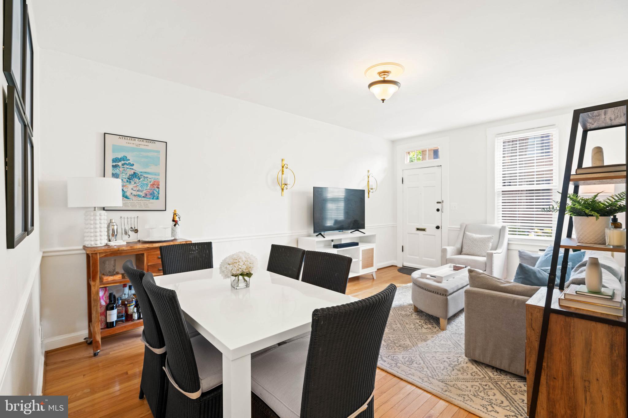 1656 Avon Place Northwest Washington, DC 20007 - Photo 4 of 20 a view of a dining room with furniture and wooden floor