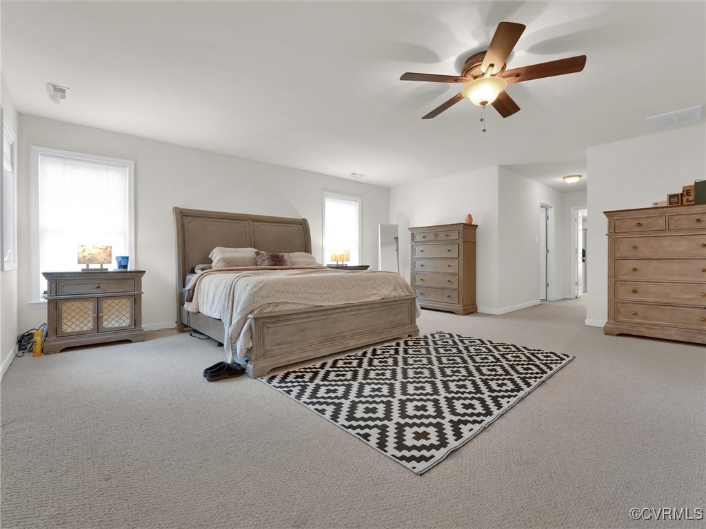 5512 Garden Grove Road Chesterfield, VA 23832 - Photo 23 of 48 Carpeted bedroom featuring ceiling fan