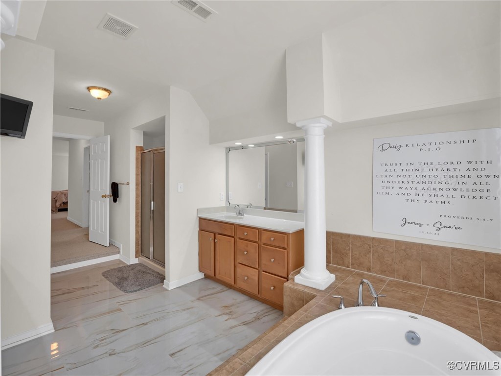 5512 Garden Grove Road Chesterfield, VA 23832 - Photo 31 of 48 Bathroom featuring independent shower and bath, va
