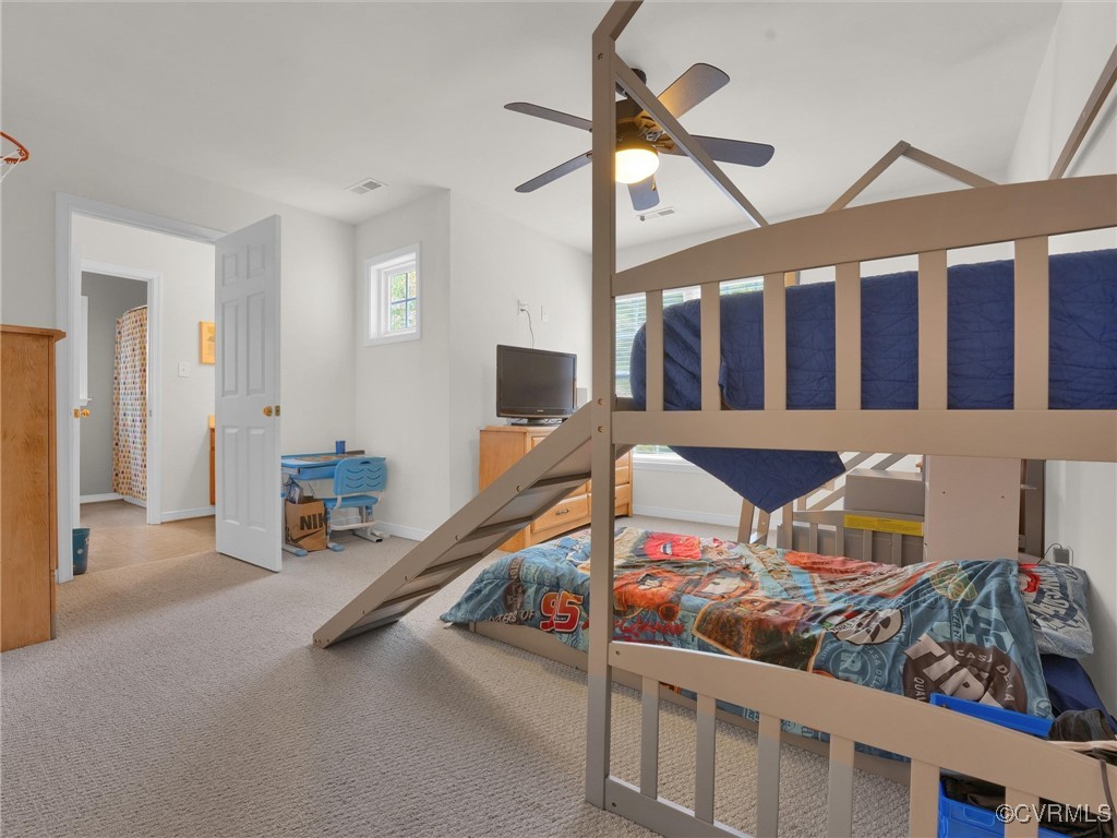 5512 Garden Grove Road Chesterfield, VA 23832 - Photo 36 of 48 Bedroom with carpet and ceiling fan