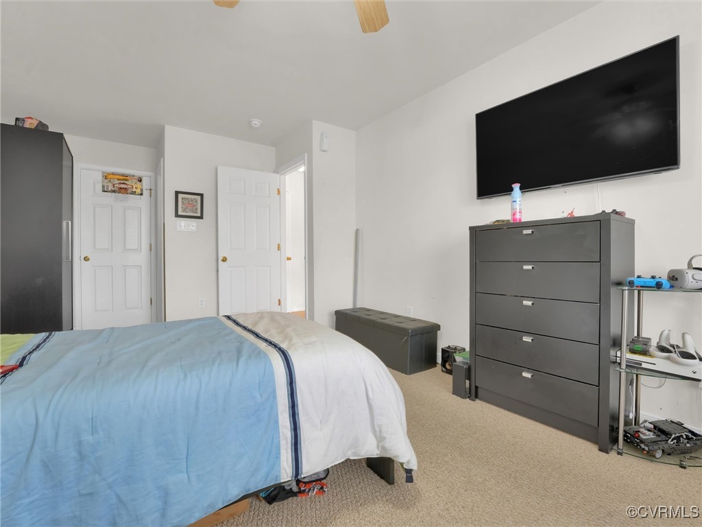 5512 Garden Grove Road Chesterfield, VA 23832 - Photo 41 of 48 Bedroom featuring ceiling fan and carpet floors