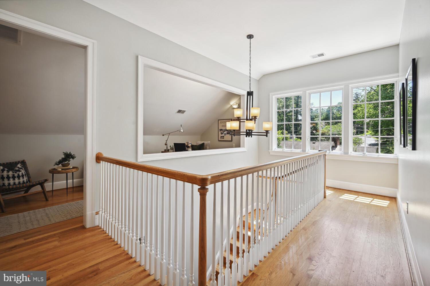 404 Pershing Drive Silver Spring, MD 20910 - Photo 17 of 37 Light filled stairway leads to upper level