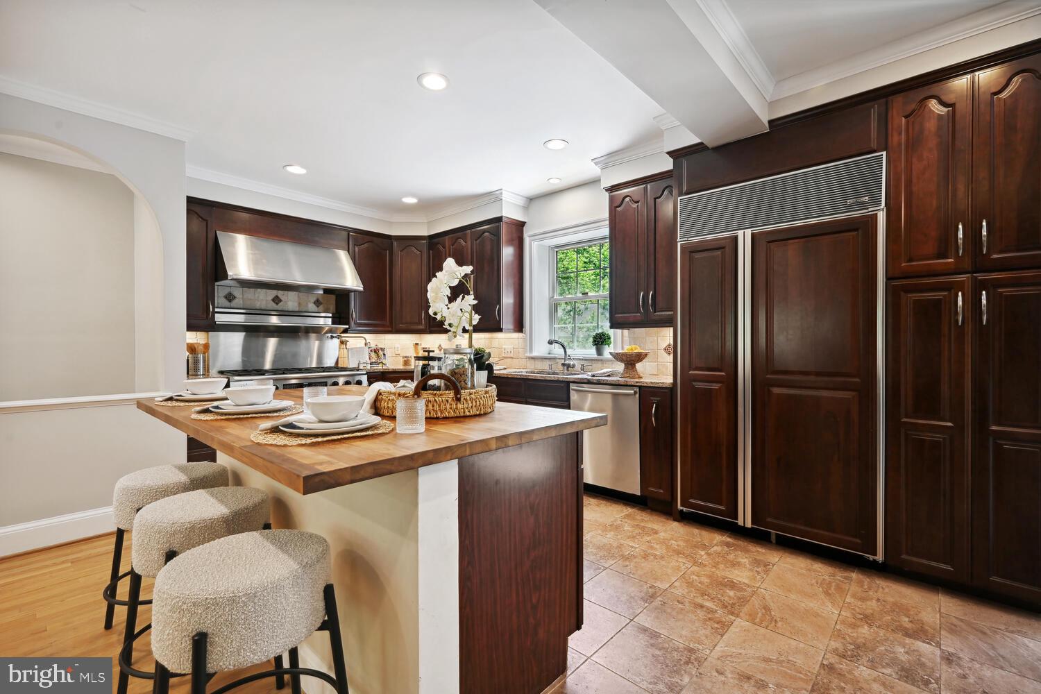404 Pershing Drive Silver Spring, MD 20910 - Photo 4 of 37 Large kitchen island with seating for 3