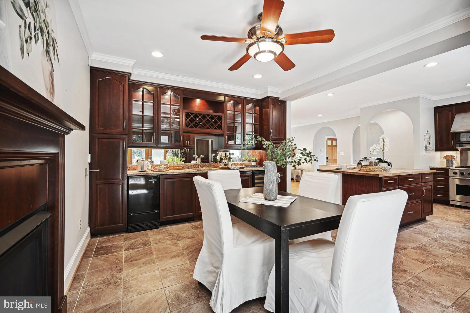 404 Pershing Drive Silver Spring, MD 20910 - Photo 7 of 37 Custom wet bar with ice maker and wine fridge