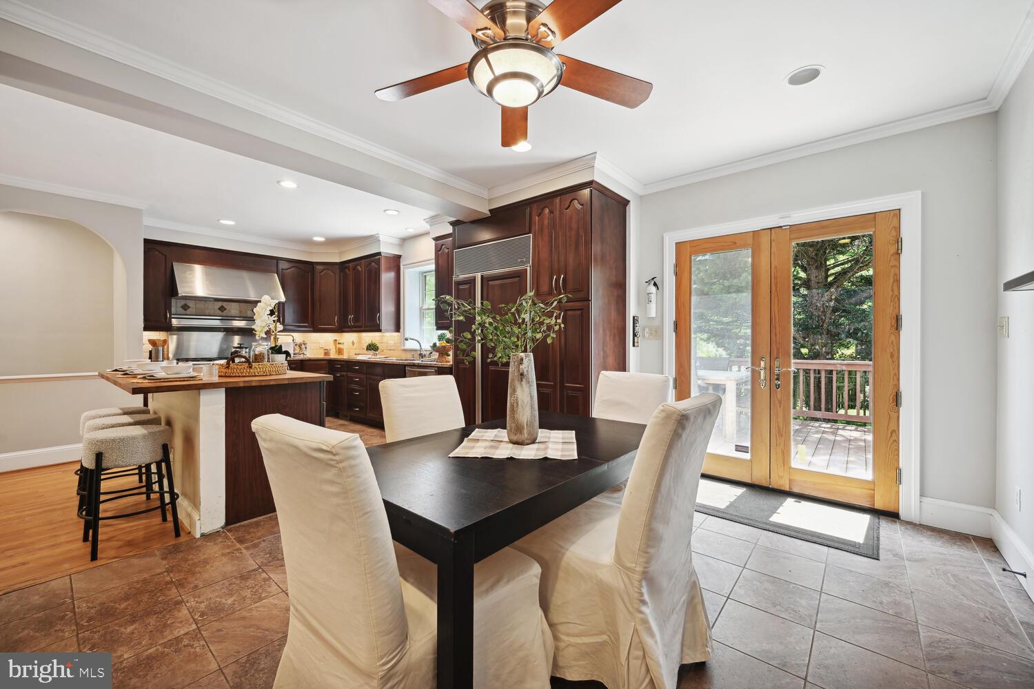 404 Pershing Drive Silver Spring, MD 20910 - Photo 8 of 37 Double doors lead to expansive deck