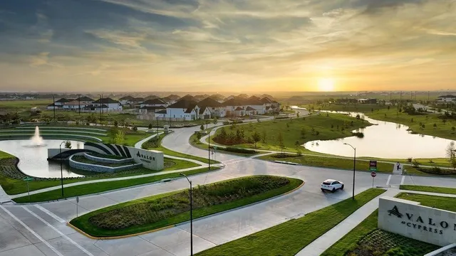 a view of a golf course with a swimming pool