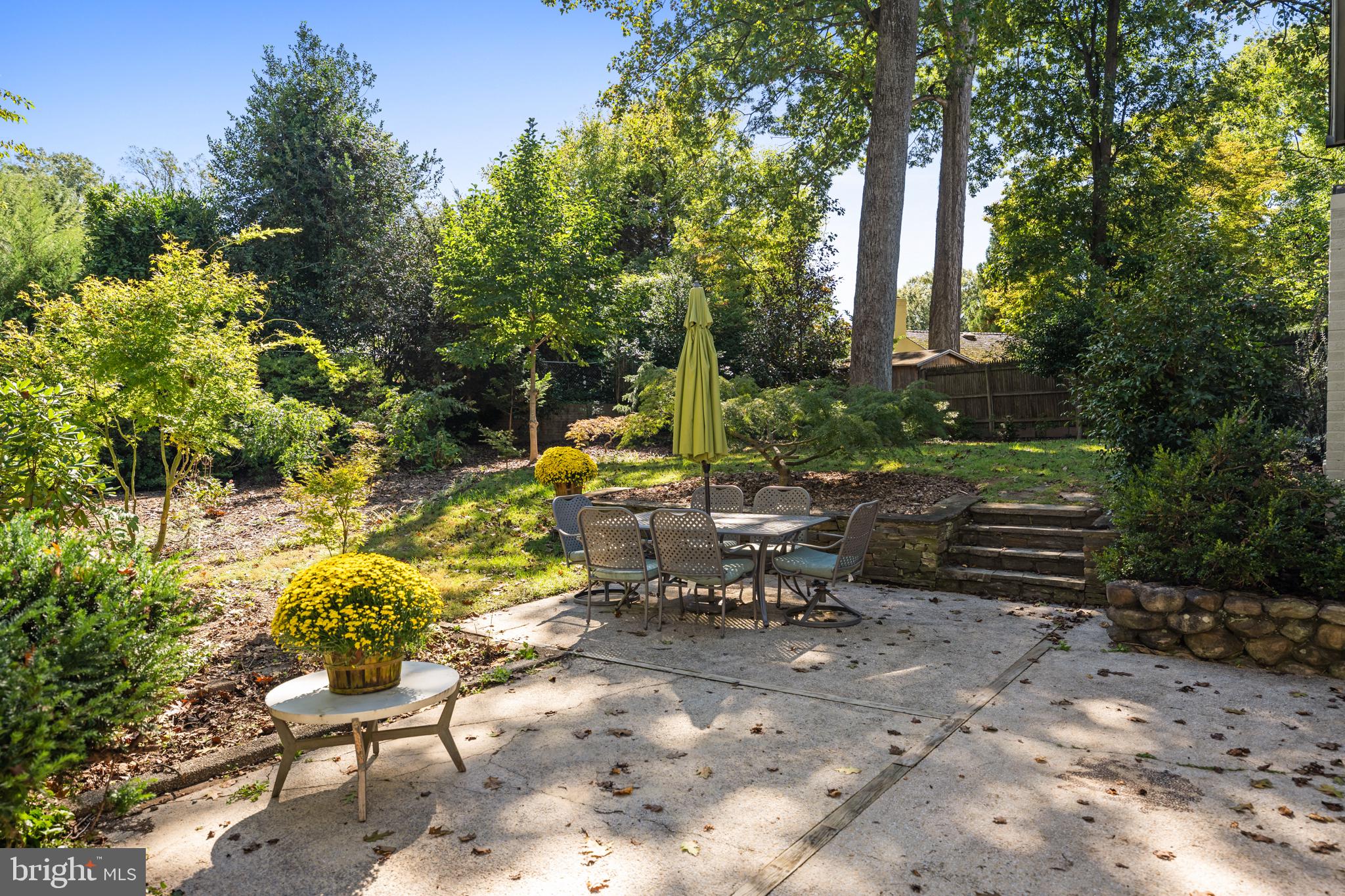 5612 Bent Branch Road Bethesda, MD 20816 - Photo 52 of 60 Patio surrounded by professional landscaping