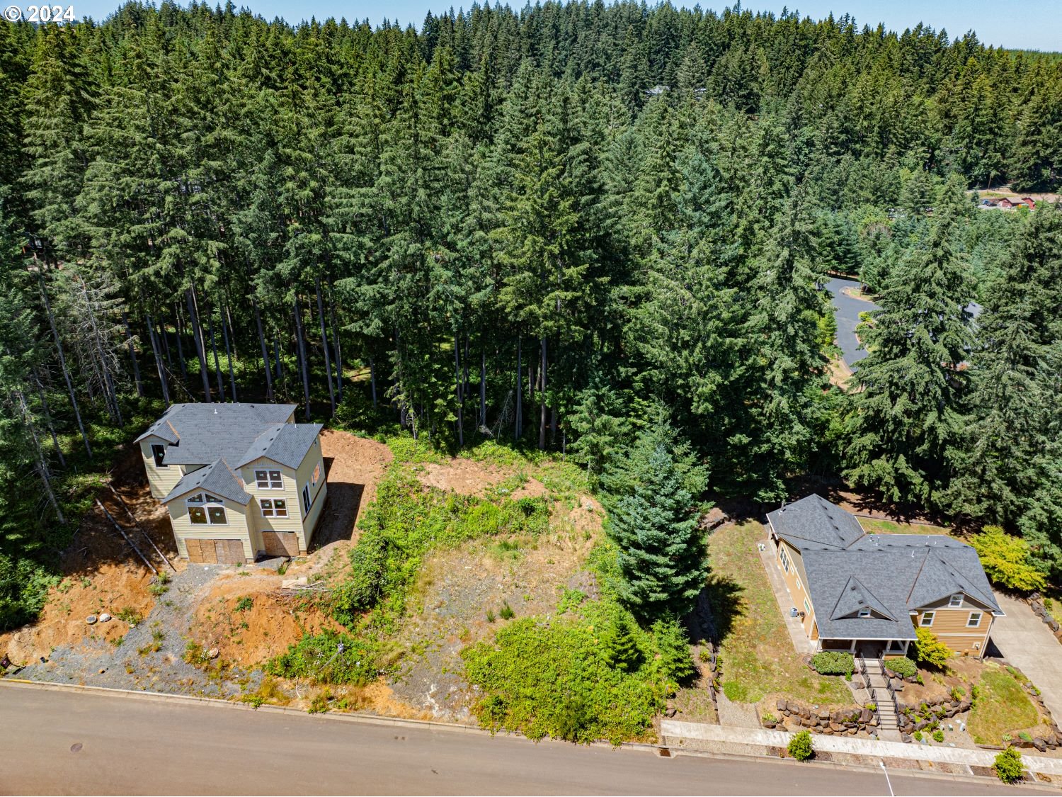 360 Boulder Ridge Drive Sweet Home, OR 97386 - Photo 4 of 7 an aerial view of a house with a yard basket ball court and outdoor seating