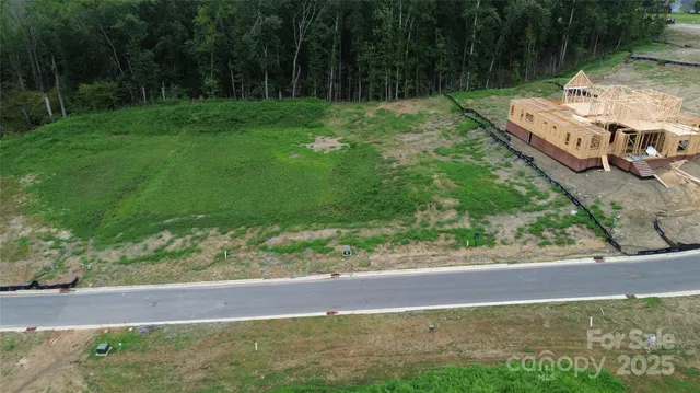 a view of a backyard with a garden