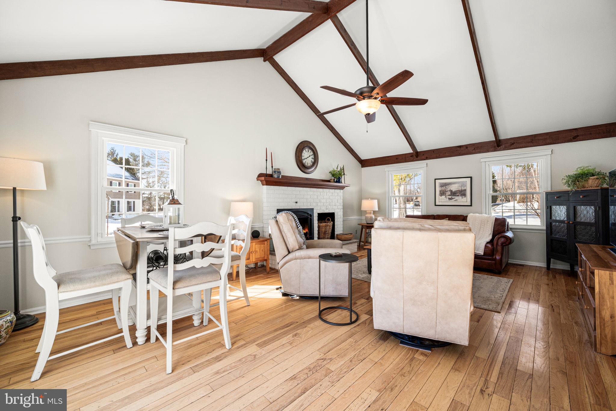 280 Longview Lane Kennett Square, PA 19348 - Photo 16 of 43 Family Room with gas fireplace, vaulted ceilings