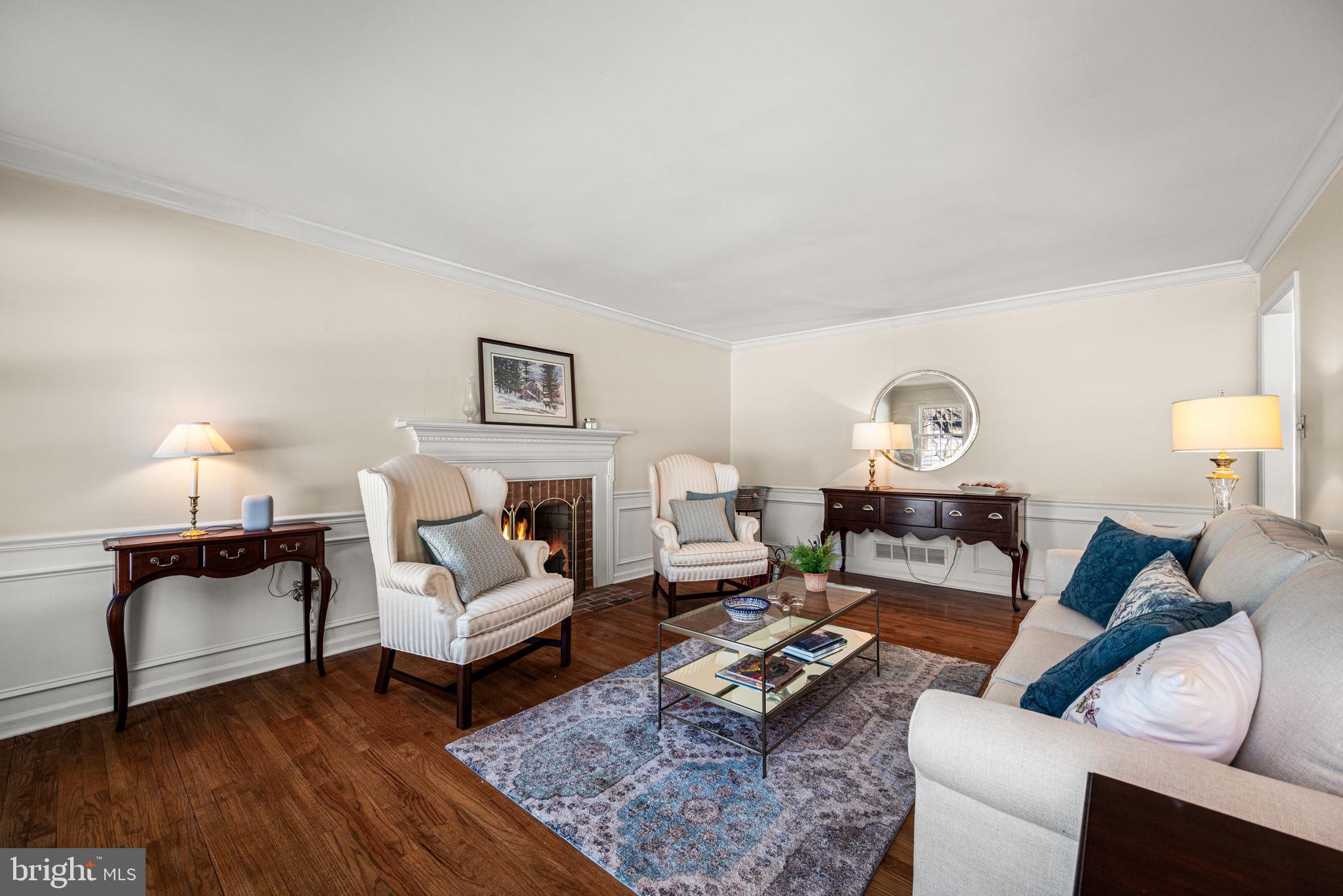 280 Longview Lane Kennett Square, PA 19348 - Photo 8 of 43 Formal Living Room with Wood Burning Fireplace
