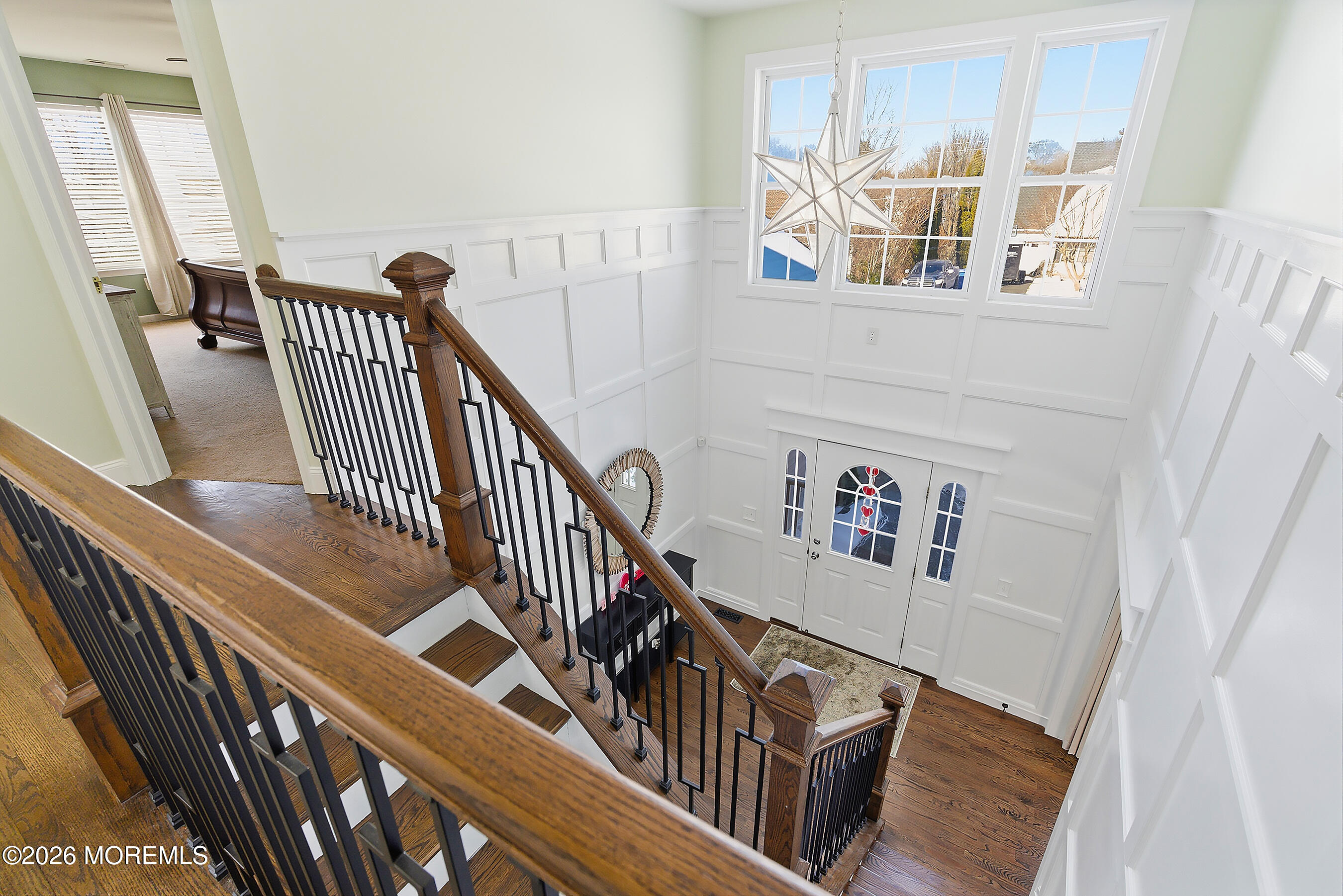 197 Inlet Avenue Manahawkin, NJ 08050 - Photo 23 of 36 a view of staircase with railing and white walls