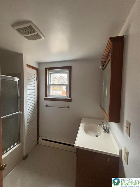 257 East 2nd Street Wind Gap, PA 18091 - Photo 9 of 14 a bathroom with a sink and a mirror