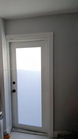 a view of front door