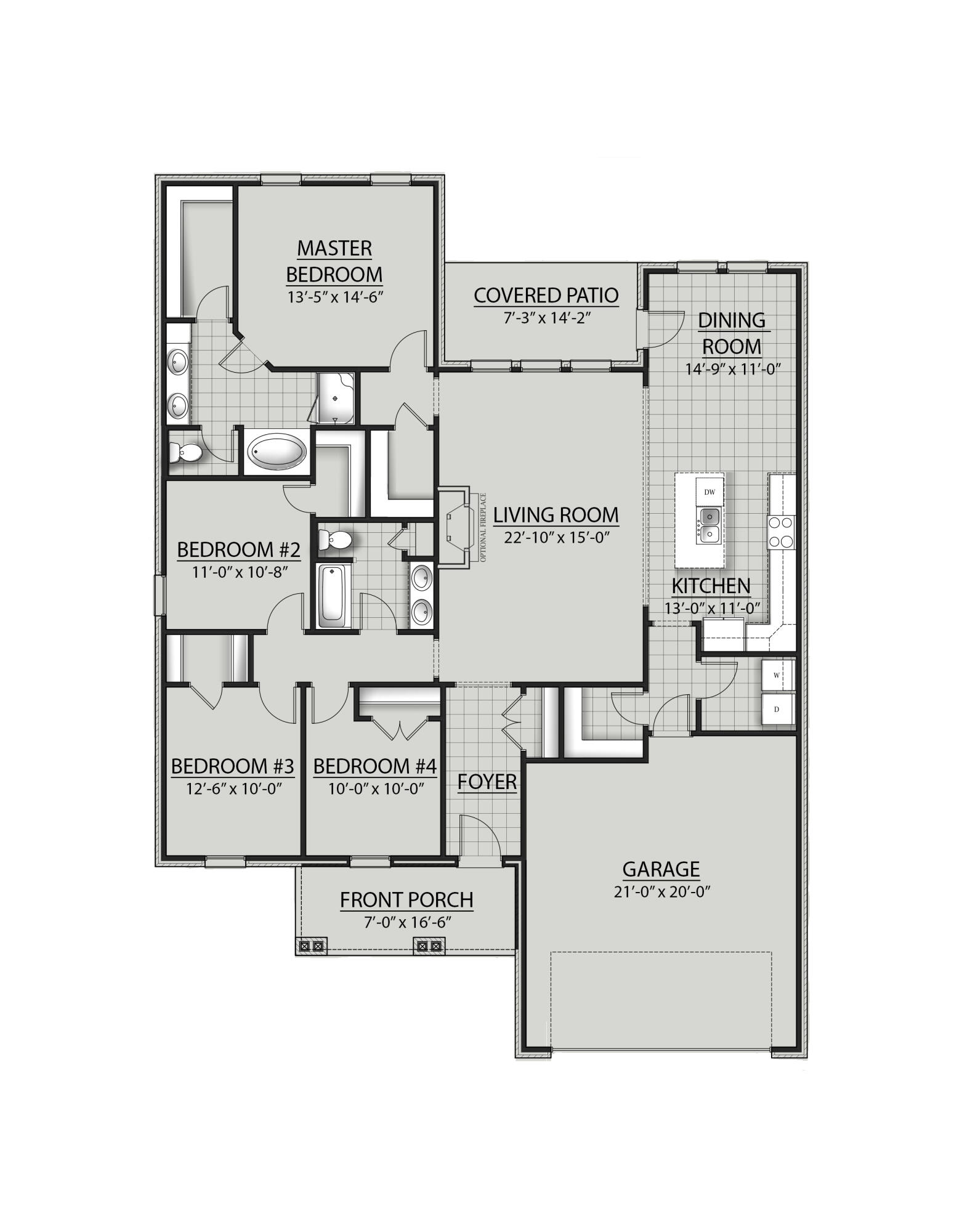 242 Hydrangea Boulevard Freeport, FL 32439 - Photo 3 of 3 Rodessa AG Floor Plan