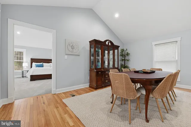 a bedroom with a bed and a closet