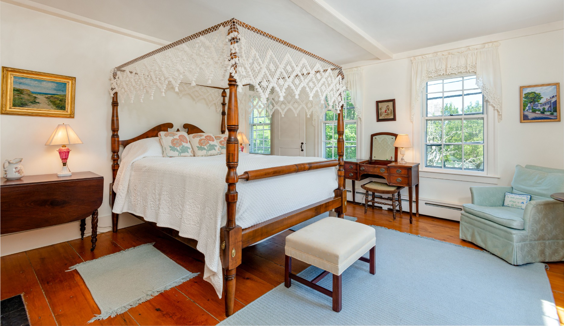 24 Cliff Road Nantucket, MA 02554 - Photo 32 of 44 a bedroom with furniture and a window
