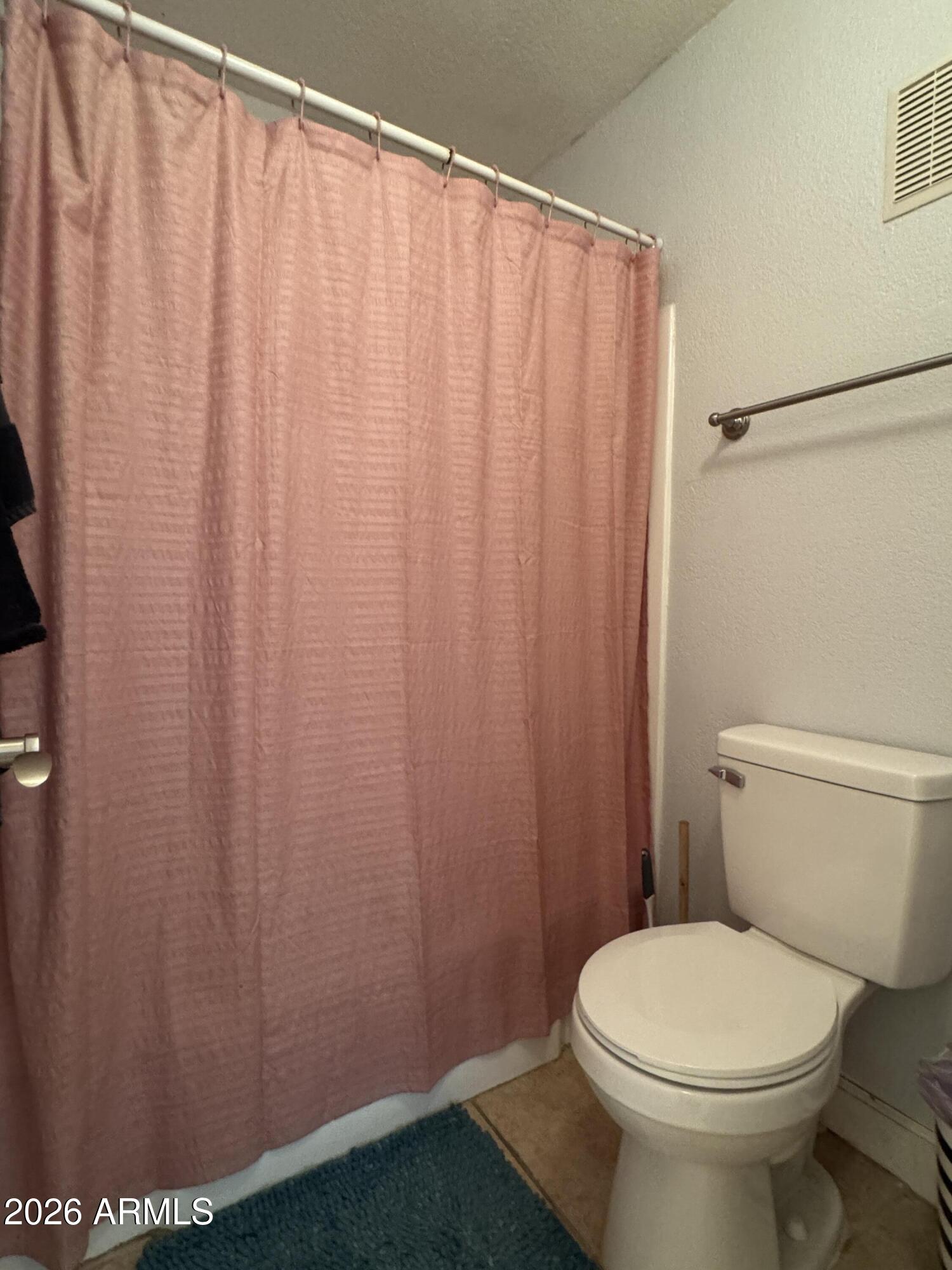 3825 East Camelback Road, Unit 276 Phoenix, AZ 85018 - Photo 7 of 12 a white toilet sitting next to a shower curtain