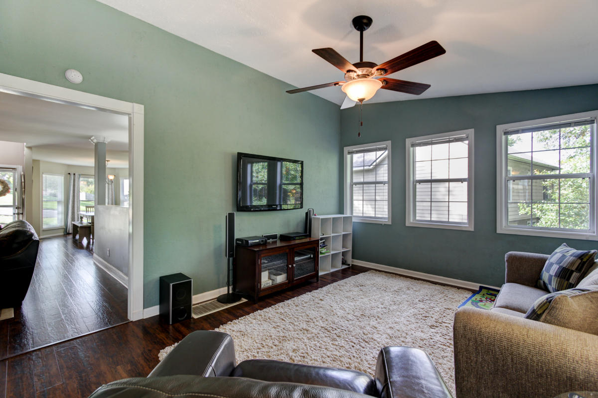 Family room with tons of windows!