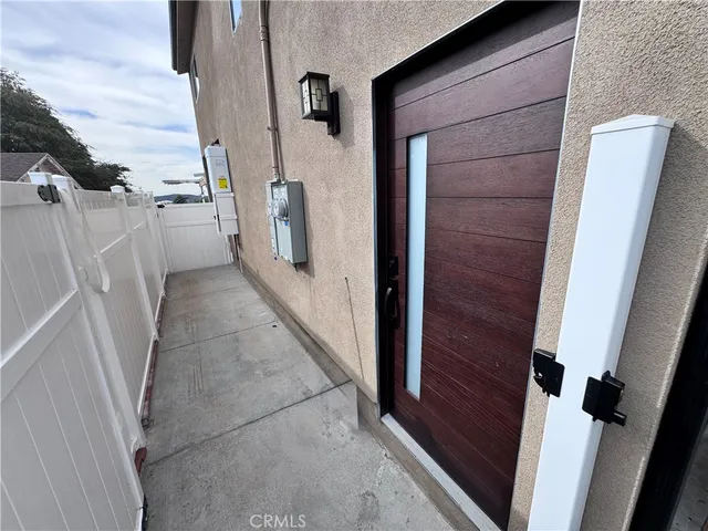 a view of front door