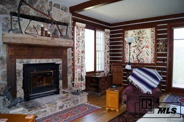 46450 Rcr 46 Steamboat Springs, Unit LONESOME EAGLE RANCH Steamboat Springs, CO 80487 - Photo 12 of 17 a living room with furniture and a fireplace