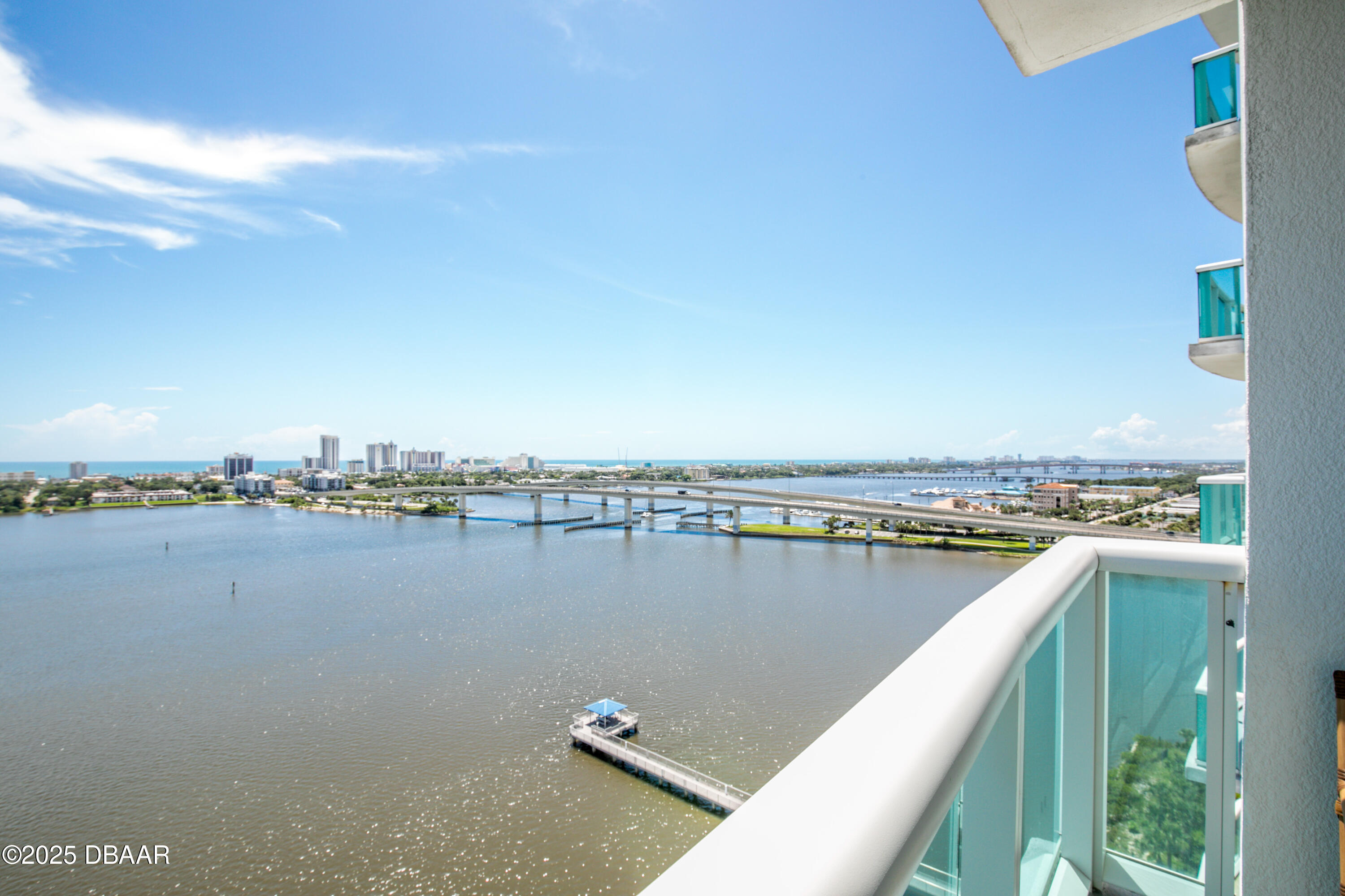 231 Riverside Drive, Unit 1602 Holly Hill, FL 32117 - Photo 30 of 45 a view of a city and a lake view