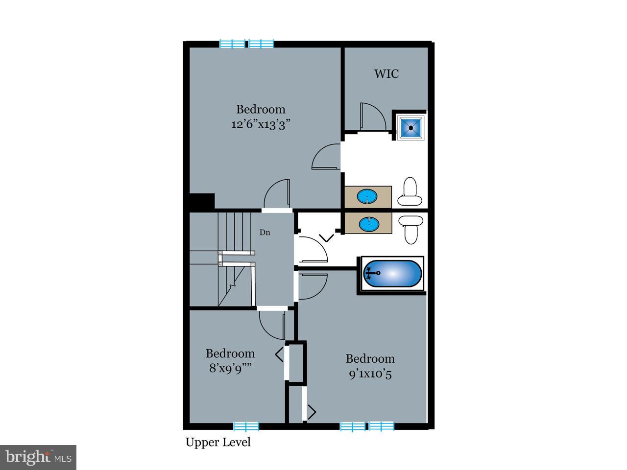 6371 Racetec Place Springfield, VA 22150 - Photo 20 of 21 Upper Level Floor Plan
