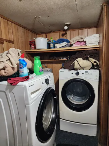 a room with furniture