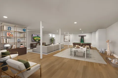 a view of an outdoor sitting area with furniture and backyard