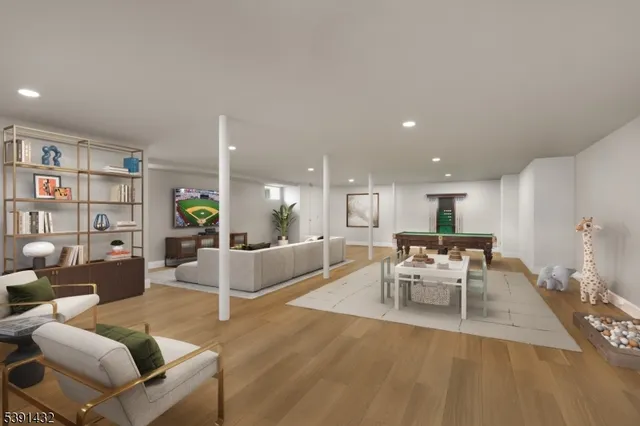 a view of an outdoor sitting area with furniture and backyard