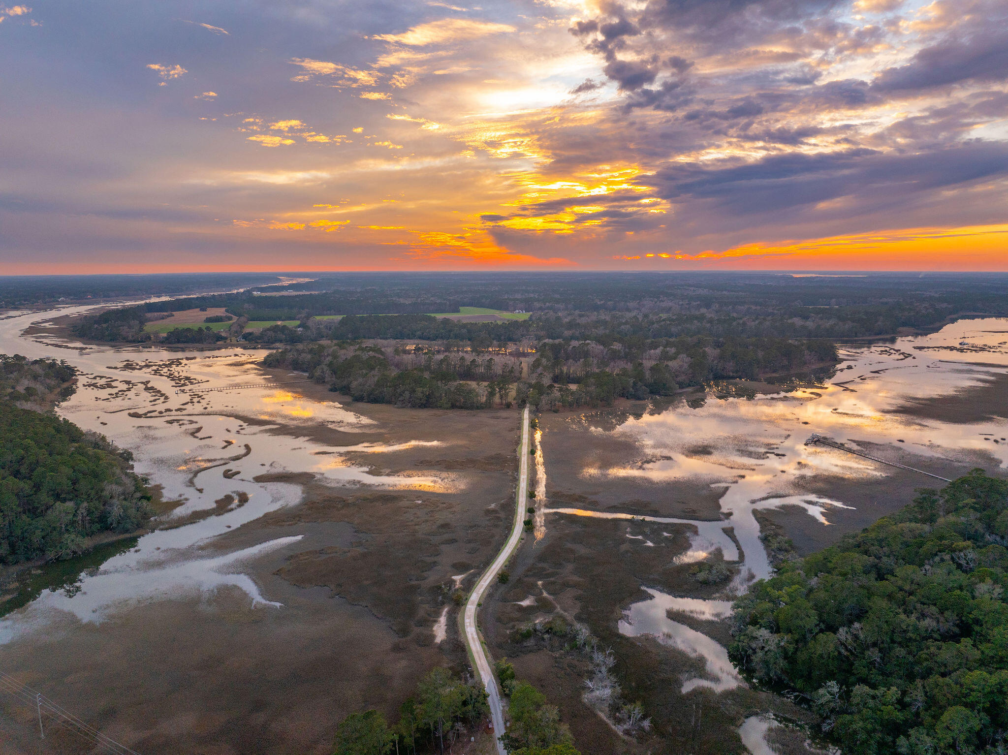 0 Hoopstick Island Road, Unit LOT 4 Johns Island, SC 29455 - Photo 1 of 18 Aerial of Island