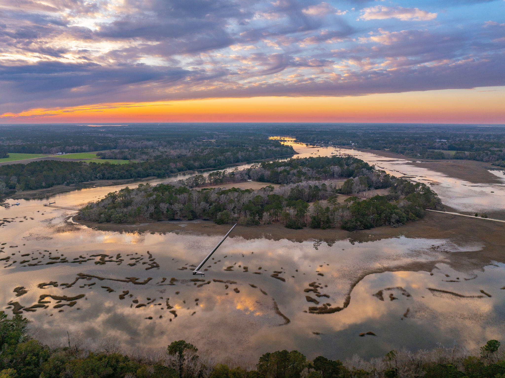 0 Hoopstick Island Road, Unit LOT 4 Johns Island, SC 29455 - Photo 18 of 18 Aerial of Island