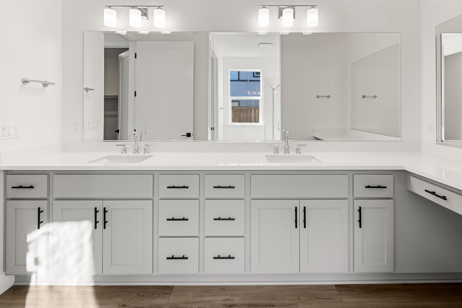 2425 Briar Meadow Circle Auburn, CA 95603 - Photo 28 of 51 a bathroom with a sink vanity and a mirror