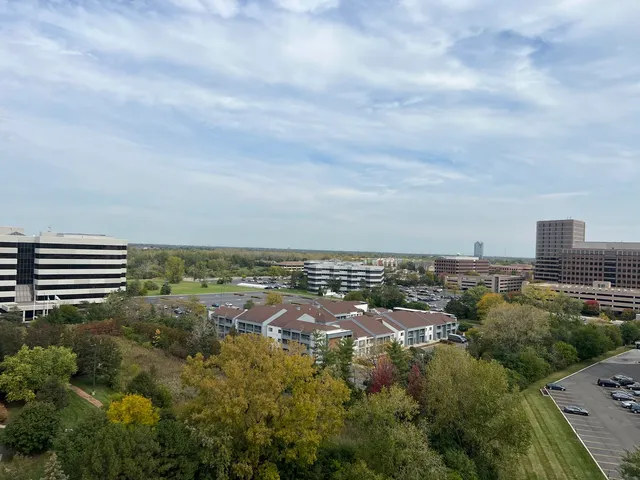 an aerial view of multiple house