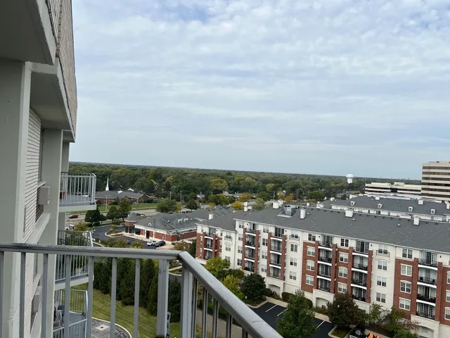 a view of city with balcony