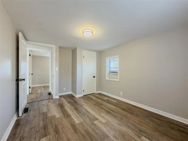 wooden floor in an empty room