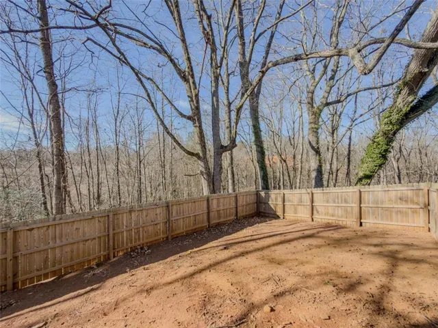 a view of backyard space