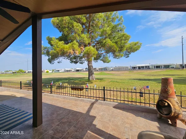 a view of outdoor space with seating area